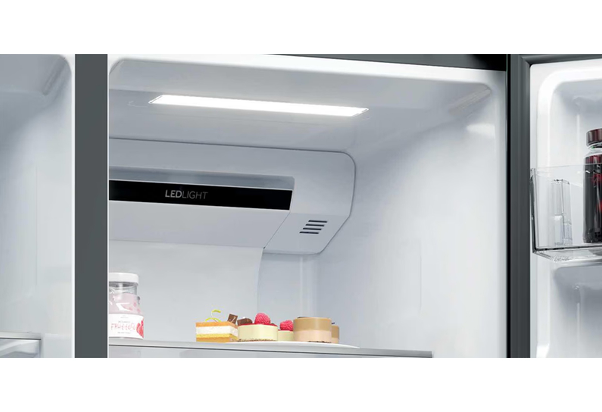 Απεικονίζεται κοντινό στον φωτισμό LED.